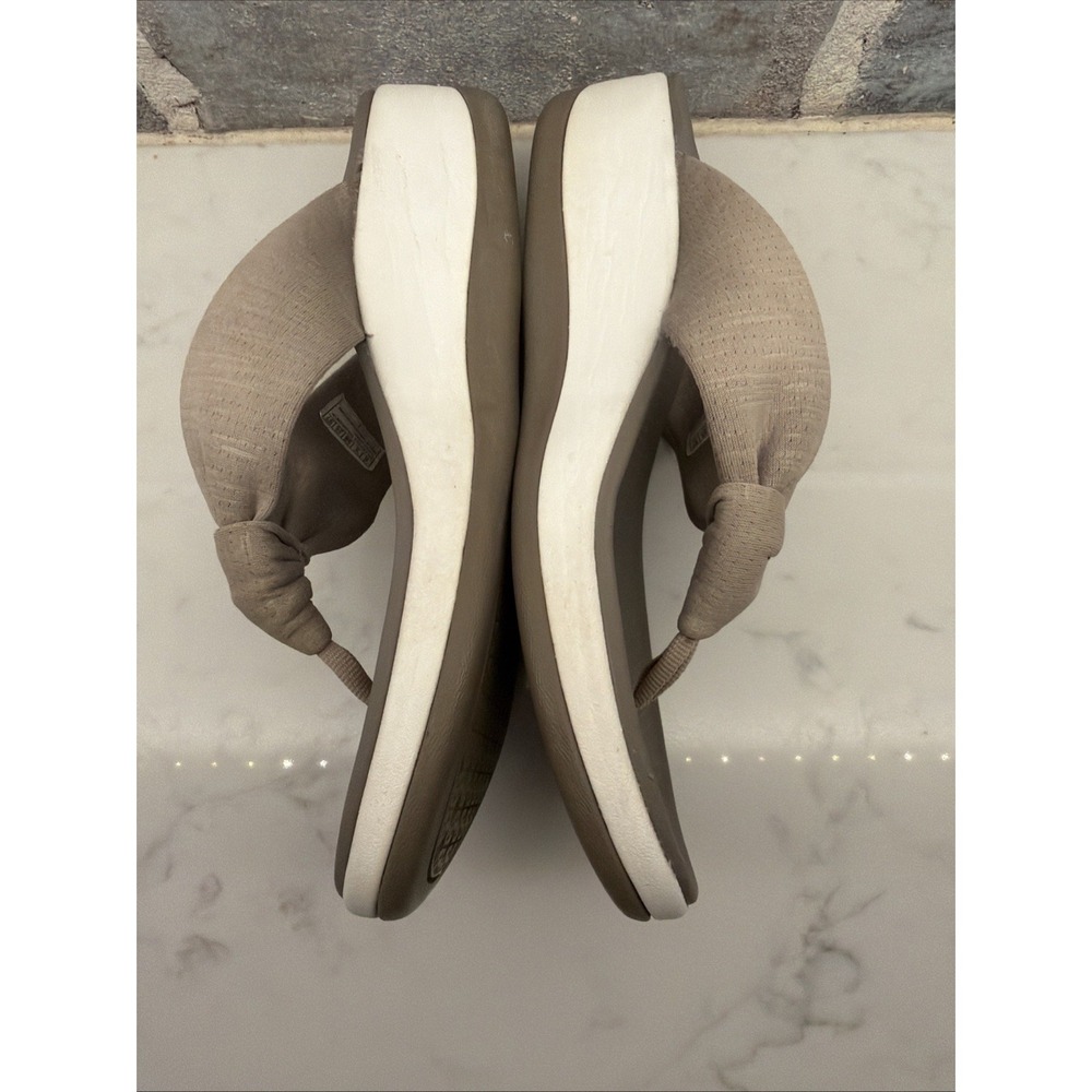 Skechers Arch Fit Sunshine My Life Thong Sandals Dark Taupe Women's Size 8 - Picture 4 of 9